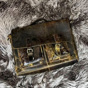 Buffalo Leather Messenger Bag